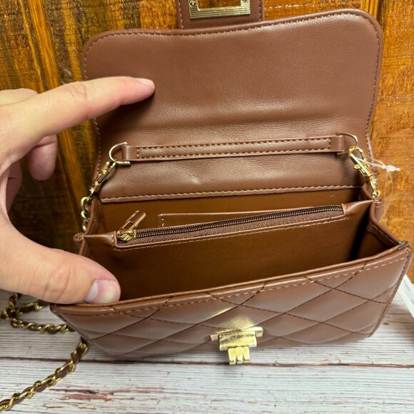 URBAN EXPRESSIONS Wendy Quilted Crossbody - Chocolate - Picture 3 of 6